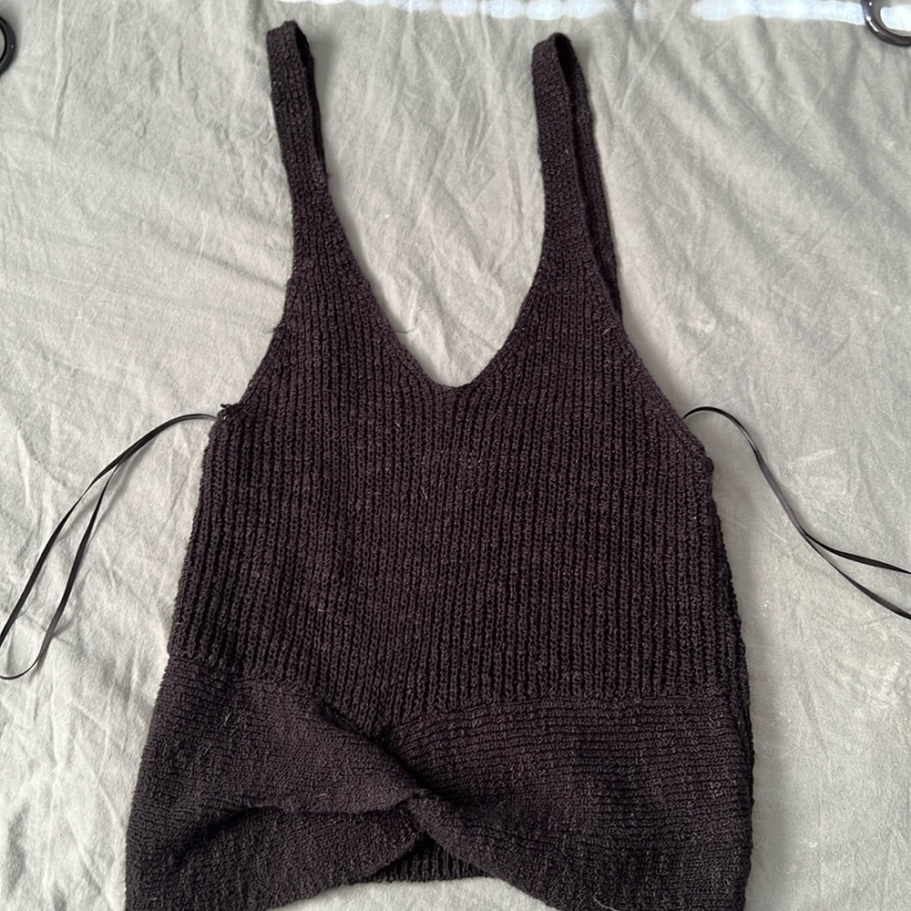 Black tank top